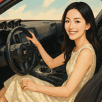 日産フェアレディZの運転席にワンピース姿で座る常盤貴子が可愛すぎる・・・。年齢を感じさせない美の秘訣とは？